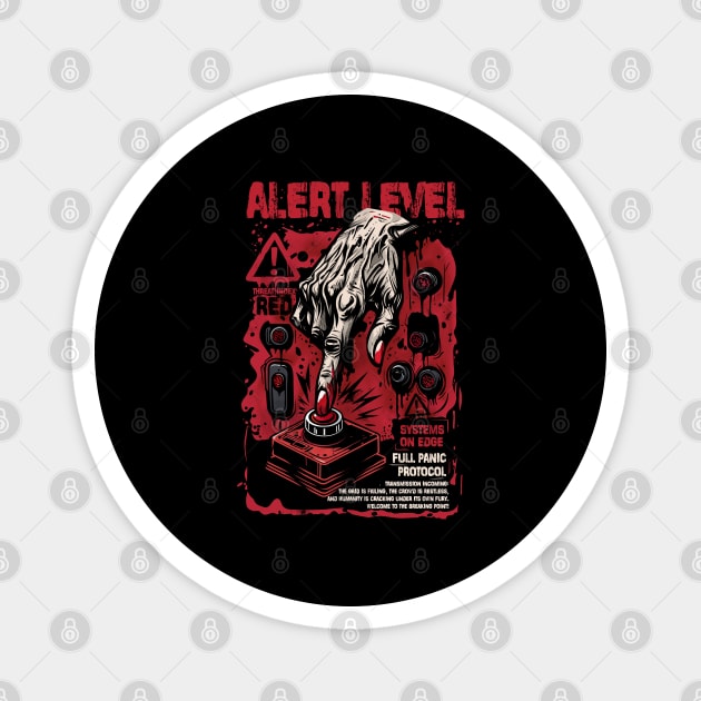 ALERT LEVEL Magnet by artslaves